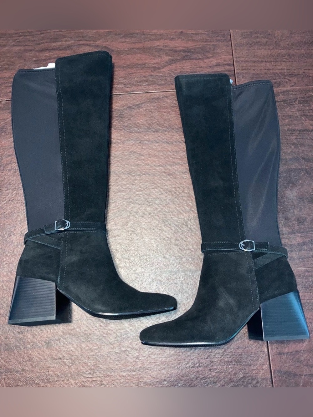 NIB/NWT BLONDO Leather/Suede Twyla
Waterproof Knee High Boot 7 Black - Picture 4 of 8